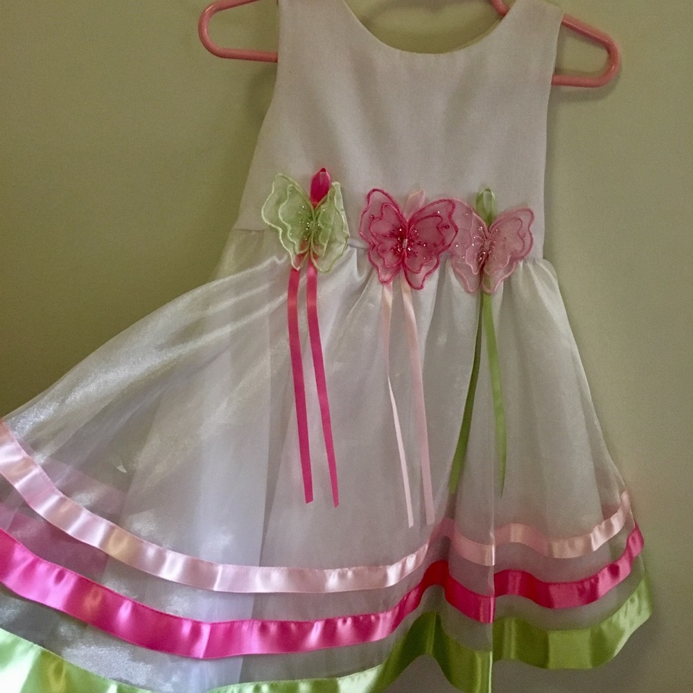 Rare Editions 2T butterfly dress